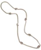 Charter Club Silver-tone Knotted Mesh 20 Statement Necklace, Created For Macy's