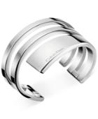Calvin Klein Beyond Silver-tone Open Bangle Bracelet Kj3umf00010s