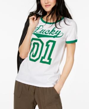 Freeze 24-7 Juniors' Lucky Graphic-print T-shirt