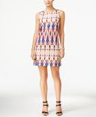 Tahari Asl Ikat-print Shift Dress