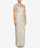 Alex Evenings Sequined Embroidered Tulle Gown