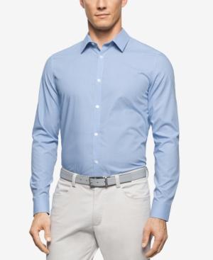 Calvin Klein Men's Infinite Cool Non-iron Checked Slim-fit Shirt
