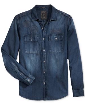 Guess Men's Slim-fit Denim Shirt