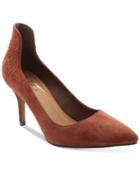 Nanette By Nanette Lepore Sophie Embroidered Pointed-toe Pumps Women's Shoes