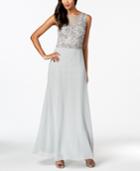 Adrianna Papell Embellished Chiffon Gown
