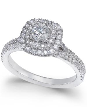 X3 Certified Diamond Engagement Ring (1 Ct. T.w.) In 18k White Gold, Only At Macy's