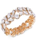 Guess Gold-tone Crystal Stretch Bracelet