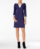 Maison Jules Contrast Shift Dress, Only At Macy's