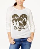 Pretty Rebellious Juniors' Camper Pullover Sweater