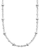 Giani Bernini Sterling Silver Necklace, 18 Small Bead Singapore Chain
