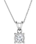 Trumiracle Diamond Pendant Necklace In 14k White Gold (1/2 Ct. T.w.)