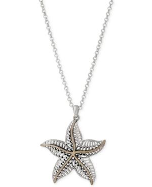 Lucky Brand Two-tone Starfish Pendant Necklace