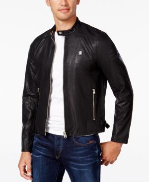 G-star Raw Men's Faux-leather Aviator Jacket