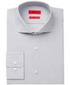 Boss Hugo Boss Slim-fit Light Grey Check Dress Shirt