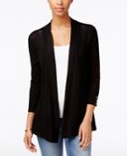 Charter Club Three-quarter-sleeve Open Cardigan, Only At Macy's