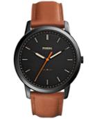 Fossil Men's The Minimalist Brown Leather Strap Watch 44mm Fs5305