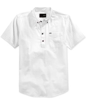 Hurley Men's Half-closure Button-down Short-sleeve Shirt