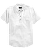 Hurley Men's Half-closure Button-down Short-sleeve Shirt