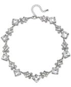 Jewel Badgley Mischka Silver-tone Crystal Collar Necklace, 16 + 3 Extender