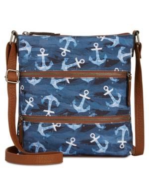 Style & Co Vyniisha Printed Multi Zip Crossbody, Only At Macy's