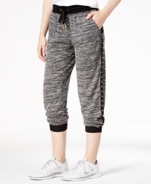 Material Girl Active Marled Grommet-trim Jogger Pants, Only At Macy's