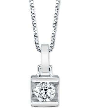 Diamond Bar 18 Pendant Necklace (1/2 Ct. T.w.)