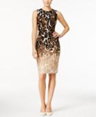 Calvin Klein Animal-print Sheath Dress