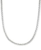 Legacy For Men By Simone I. Smith Smooth Box Link 24 (7 Mm Thick) Chain Necklace In Stainless Steel