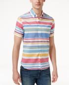 Tommy Hilfiger Men's Striped Linen Blend Shirt