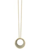 Effy Diamond Circle Pendant Necklace (1-9/10 Ct T.w.) In 14k Gold