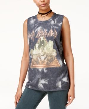 Hybrid Juniors' Def Leppard Studded Graphic Tank Top