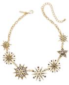 Inc International Concepts Gold-tone Mixed Pave Star Statement Necklace, Created For Macy's