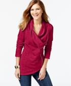 Inc International Concepts Asymmetrical Zip-front Cardigan, Only At Macy's