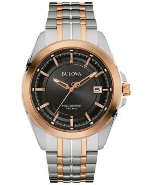 Bulova Men's Precisionist Two-tone Stainless Steel Bracelet Watch 43mm 98b268