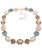 Anne Klein Gold-tone Multi-stone Collar Necklace, 16 + 3 Extender