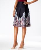 Charter Club Pleated Border Skirt, Only At Macy's