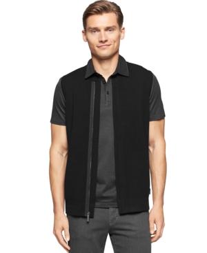 Calvin Klein Men's Hidden-zipper Ribbed Vest