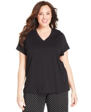 Hue Plus Size V-neck Sleep Tee