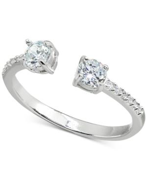 Giani Bernini Cubic Zirconia Cuff Ring In Sterling Silver, Created For Macy's