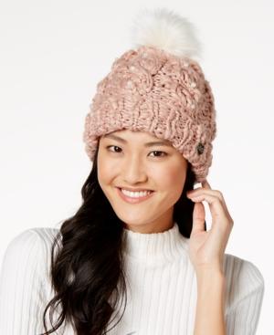 Betsey Johnson Pearly Girl Cuff Beanie