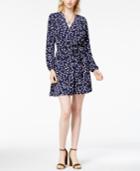 Maison Jules Printed Wrap Dress, Created For Macy's