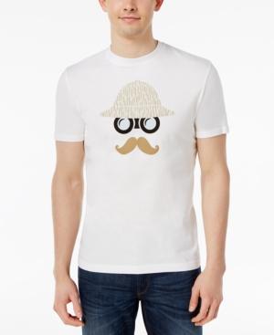 Original Penguin Men's Slim-fit Binoculars And Stache Graphic Print T-shirt
