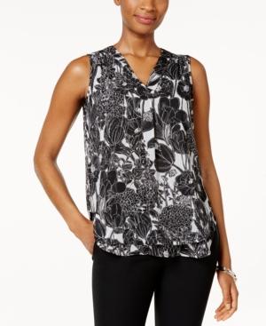 Tommy Hilfiger Printed V-neck Top