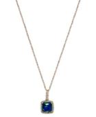 Opal (1-1/6 Ct. T.w.) And Diamond (1/6 Ct. T.w.) Pendant Necklace In 14k Rose Gold