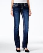 Ariya Juniors' Slim-fit Dark Blue Wash Bootcut Jeans