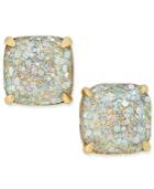 Kate Spade New York 14k Gold-plated Small Square Glitter Studs