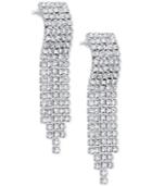 Say Yes To The Prom Silver-tone Rhinestone Cascade Earrings, A Macy's Exclusive Style