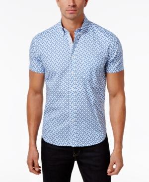 Construct Men's Slim-fit Stretch Mini-paisley Shirt, Only At Macy's
