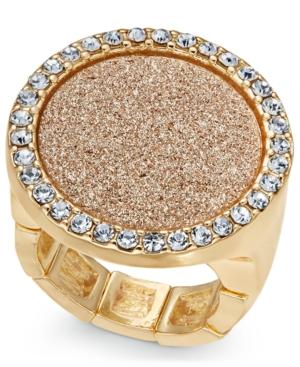 Thalia Sodi Gold-tone Pave & Glitter Ring, Created For Macy's