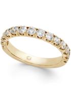 Pave Diamond Band Ring (1 Ct. T.w.) In 14k White Or Yellow Gold